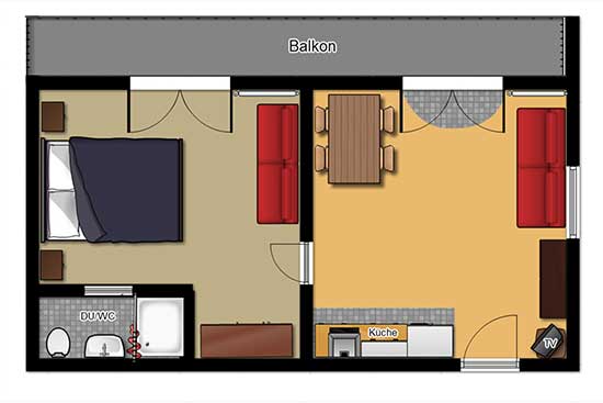 Floor plan Apartment 1